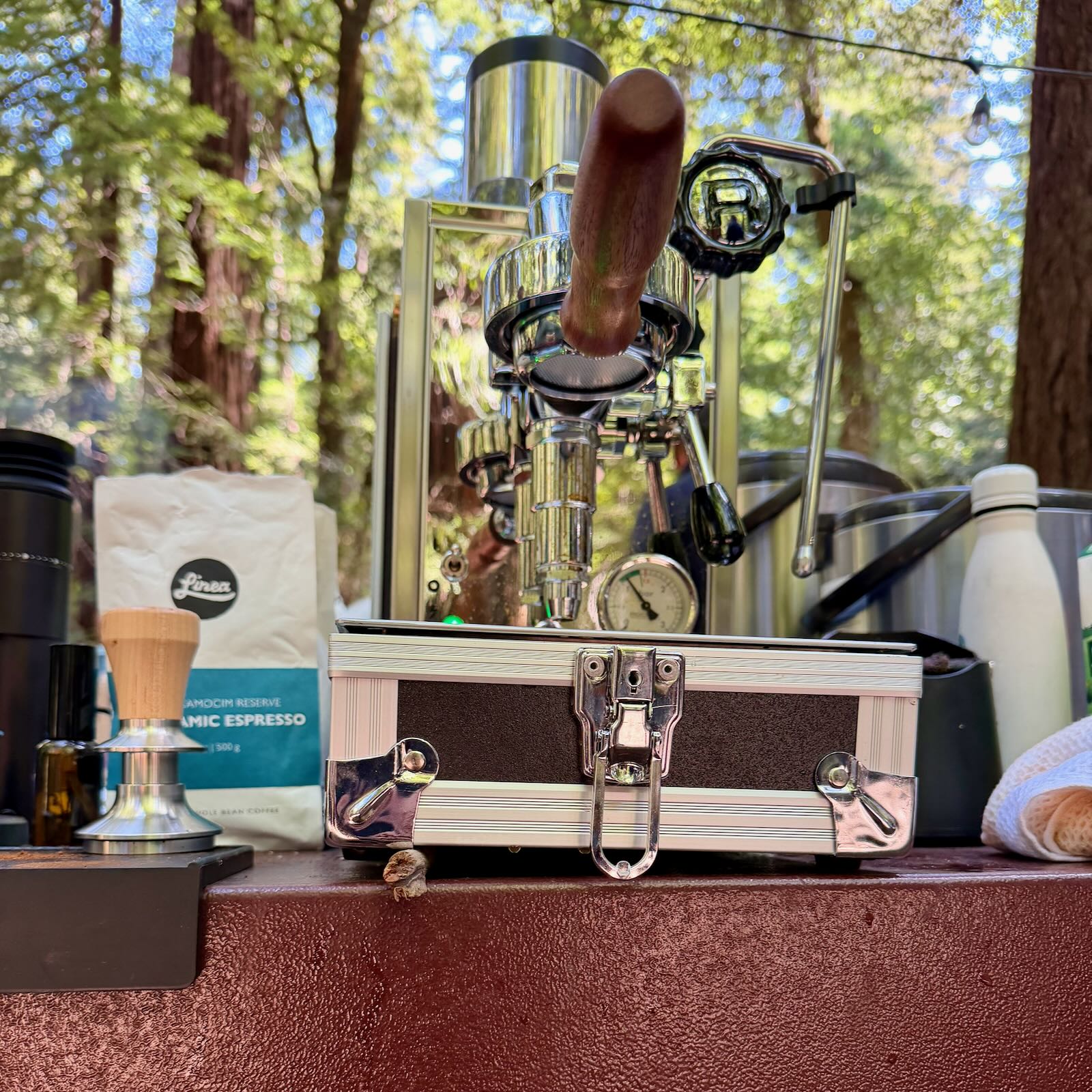 Rocket Porta Via in a campground